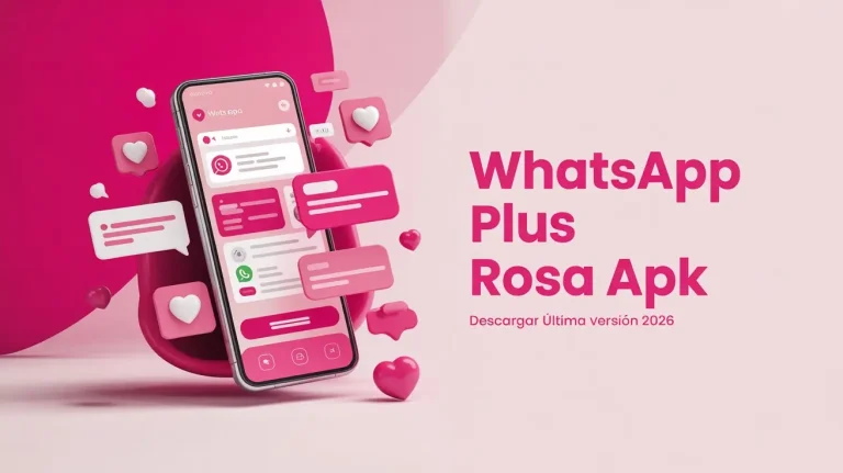 WhatsApp Plus rosado