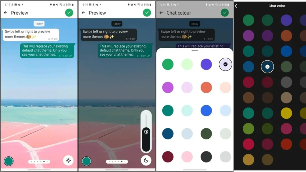 Temas y Colores Personalizados